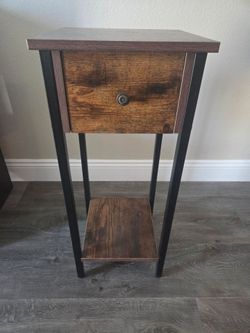 Pair of Wood & Metal Tables