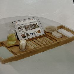 Real Bamboo Bathtub Tray Brand New 