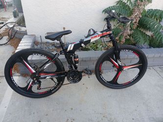 Men's 26" folding Mountain Bike With Disc Brakes
