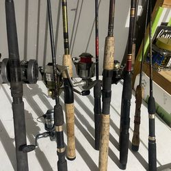 Fishing combos/poles    $150 all   Shimano and more