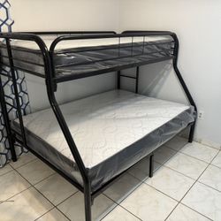 Twin Over Full Bunkbed With 2 Mattress All New Furniture And Free Delivery Free Installing 