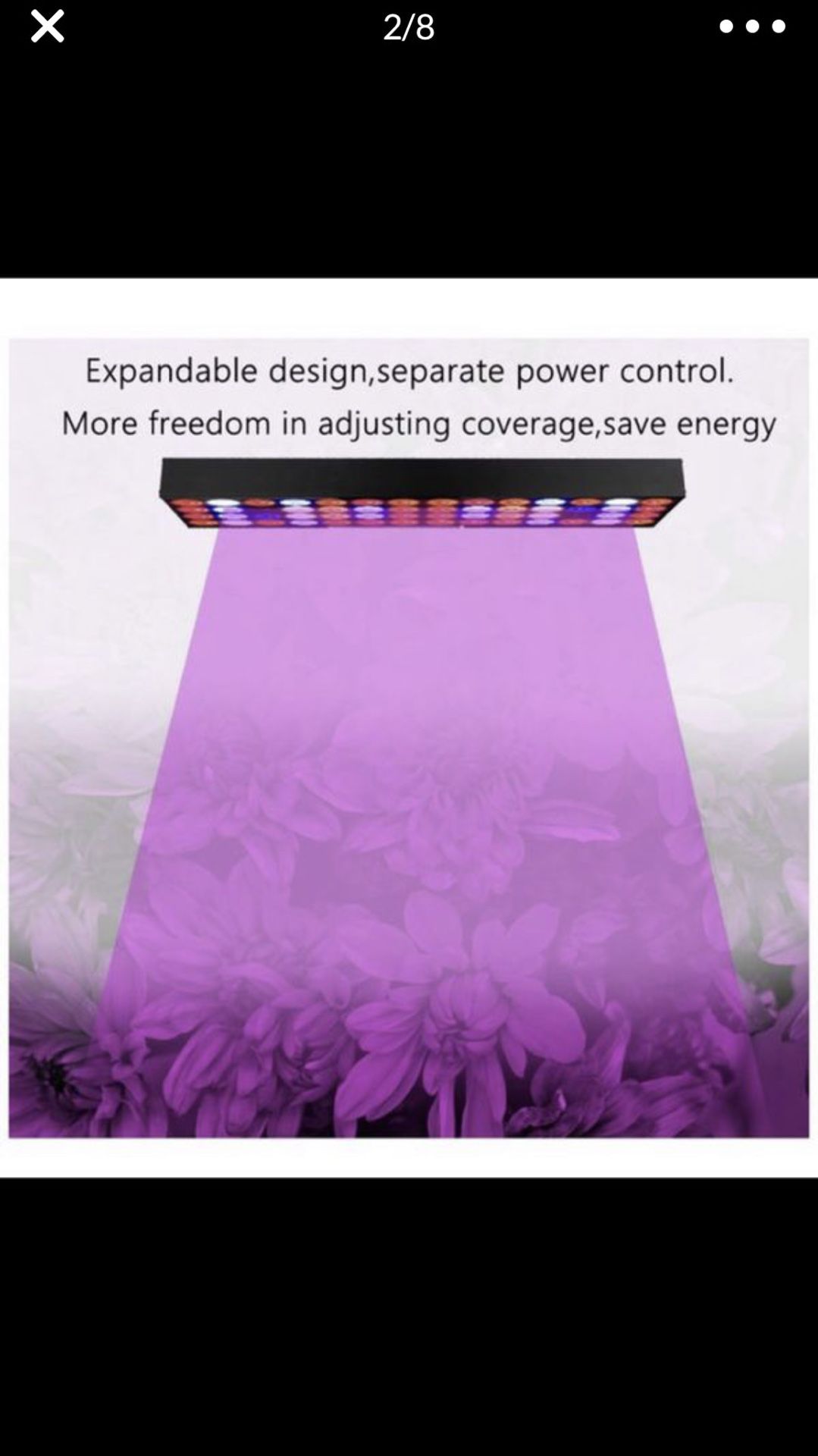 30W Led Grow Light ZXMEAN Full Spectrum Grow Reflector Growing Light Panel with Adjustable Hanger for Indoor Plants Hydroponic Greenhouse Veg and Flo