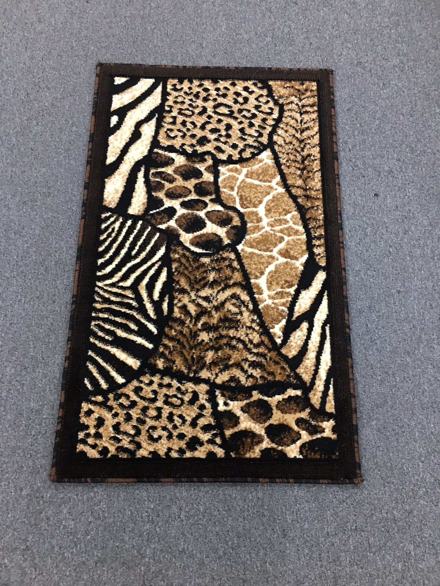 Animal skin design door mat area rug brand new