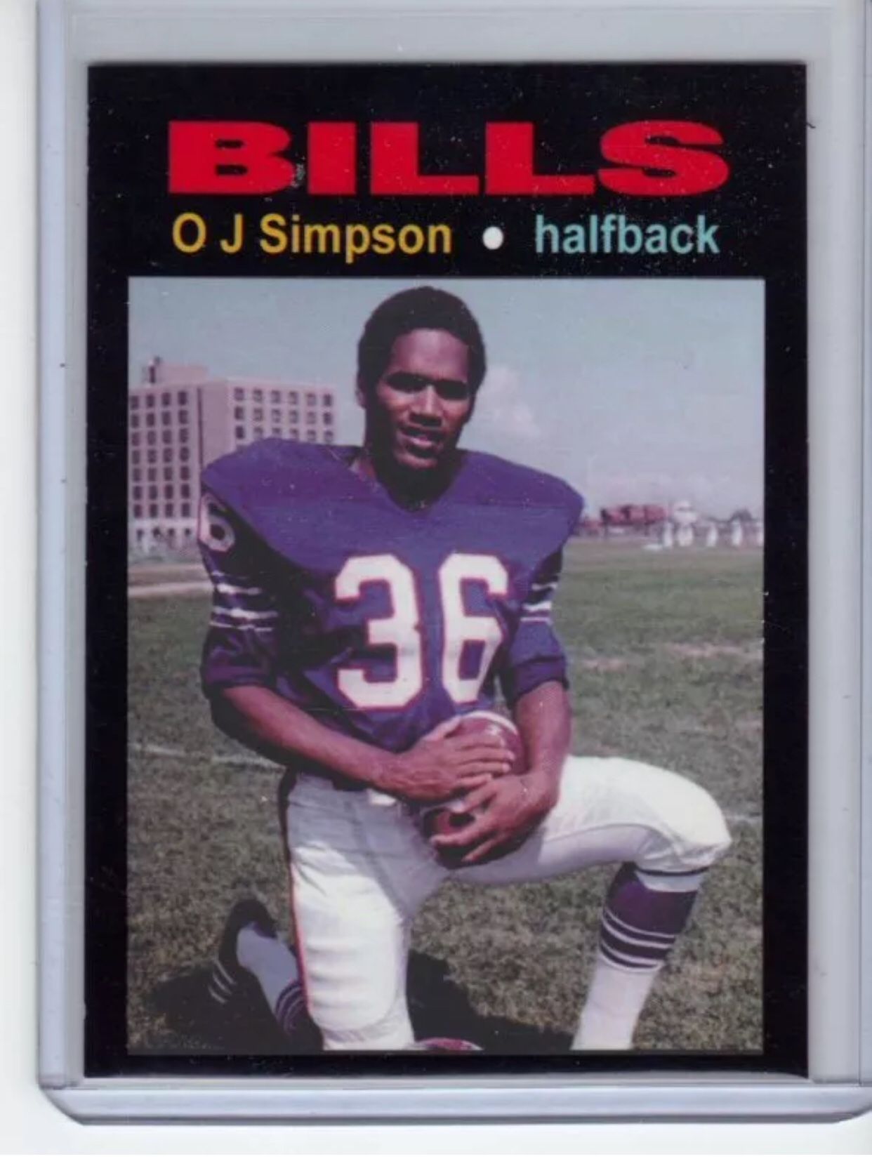 O J Simpson '69 Buffalo Bills rookie season MC Glory Days #4