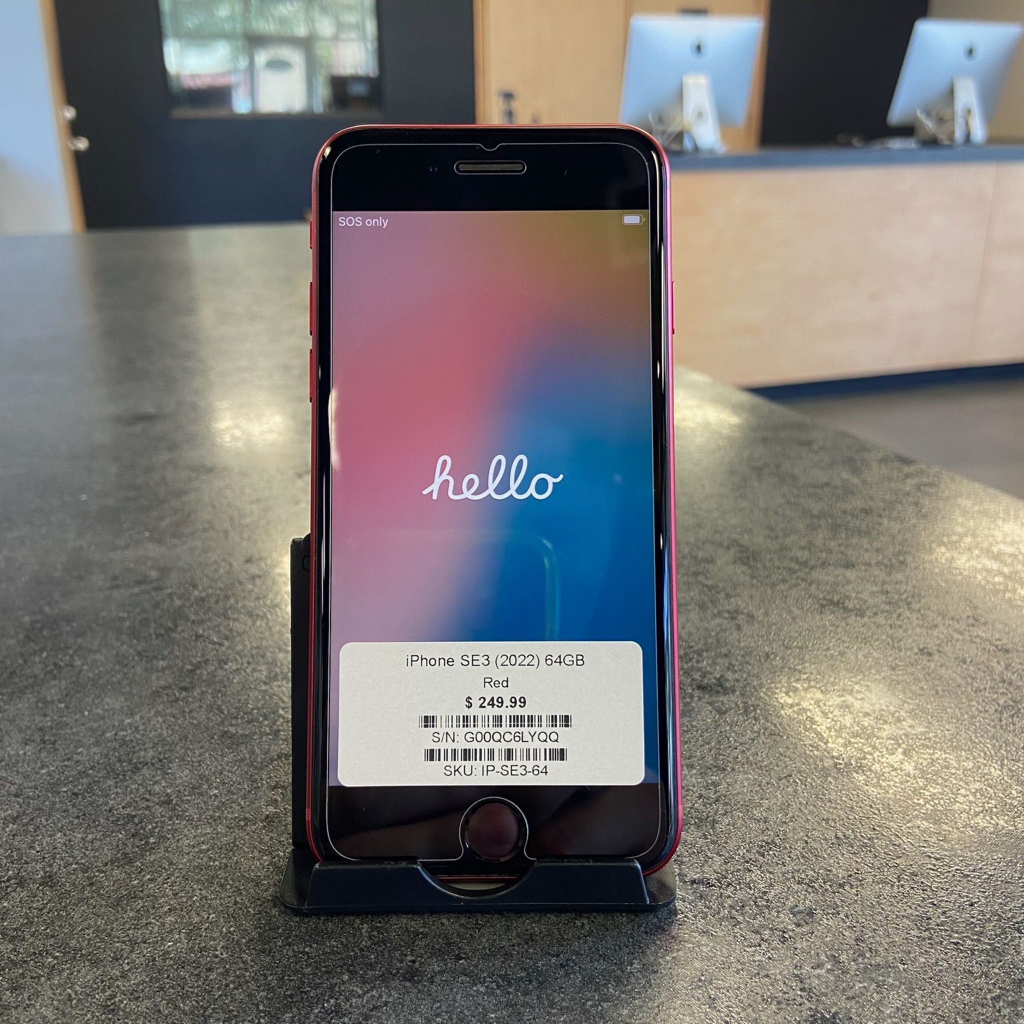 📱 iPhone SE (3rd Gen) 2022 – 64GB Unlocked – Product RED