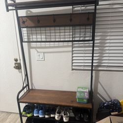 Shoe And Coat Rack