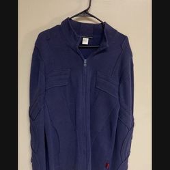 CA. MEN’s SWEATER JACKET. HEAVY. LE JEAN DE MARITHE. FRANCOIS GIRBAUD. SIZE LARGE 
