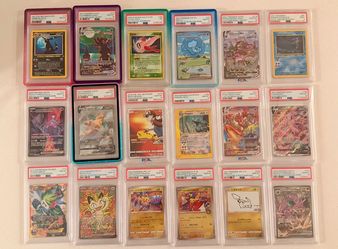 PSA SLABS!!! PSA SLABS! Moonbreons, Bubble Mew, Rayquaza, Gold Star, and more!!!
