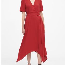 Red banana republic dress (0P petite)