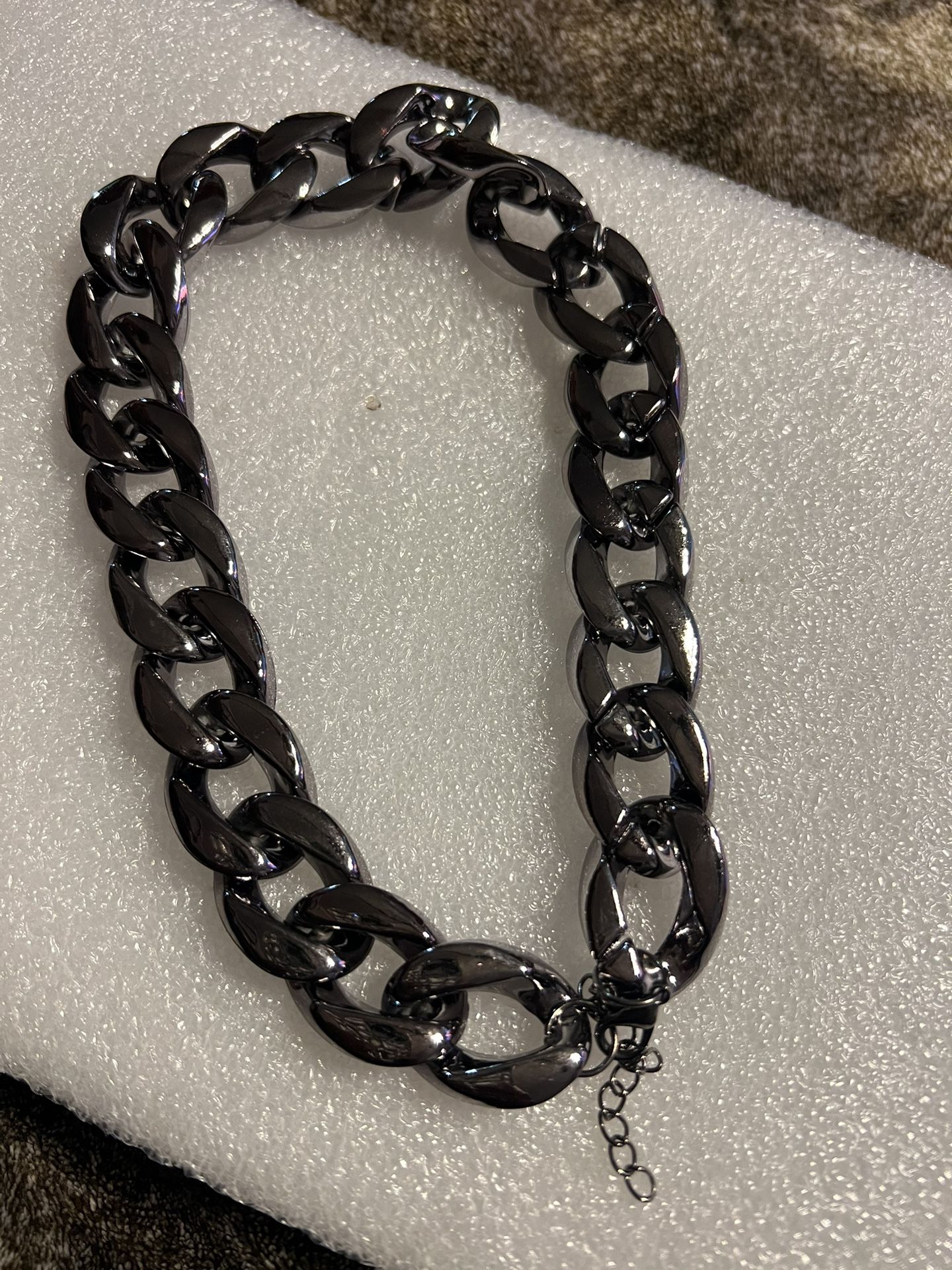 Gun Smoke Choker Necklace