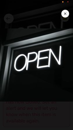 Led Open Sign With Remote