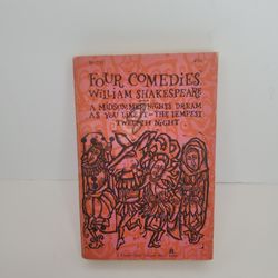 Four Comedies William Shakespeare Vintage Paperback Book 1962