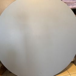 Blue Round Table Wood 