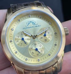 Porsame Bleu Gold And Diamond Watch