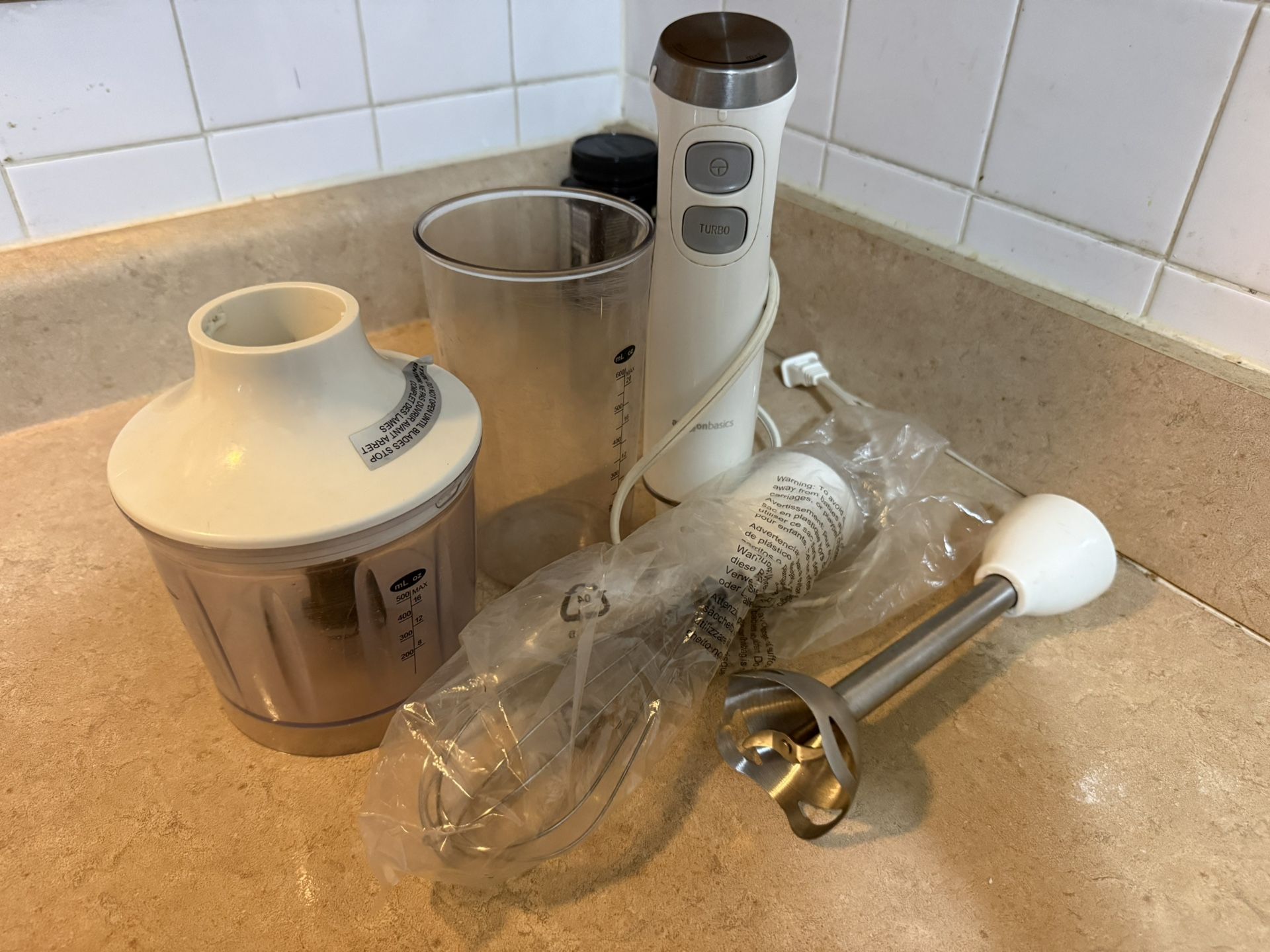 Amazon Basics Immersion Hand Blender Set