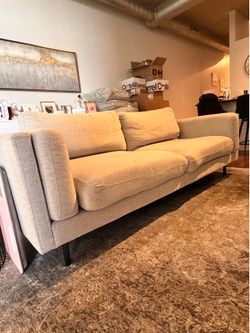 Grey Midcentury Couch