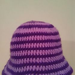 Purple bucket hat