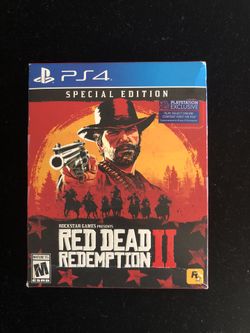PLAYSTATION 4 PS4 GAME DISC RED DEAD REDEMPTION II(POST NINTENDO ERA)
