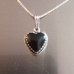 Italian Sterling Silver Pendant Necklace 