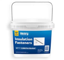 Henry Roofing Insulation Fasteners 4 in 1000 ct NEW Self-Drilling, EPDM TPO Single-Ply, HE1617424