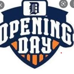 2 tickets Tigers opening day comerica park