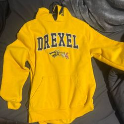 Yellow Drexel College Hoodie