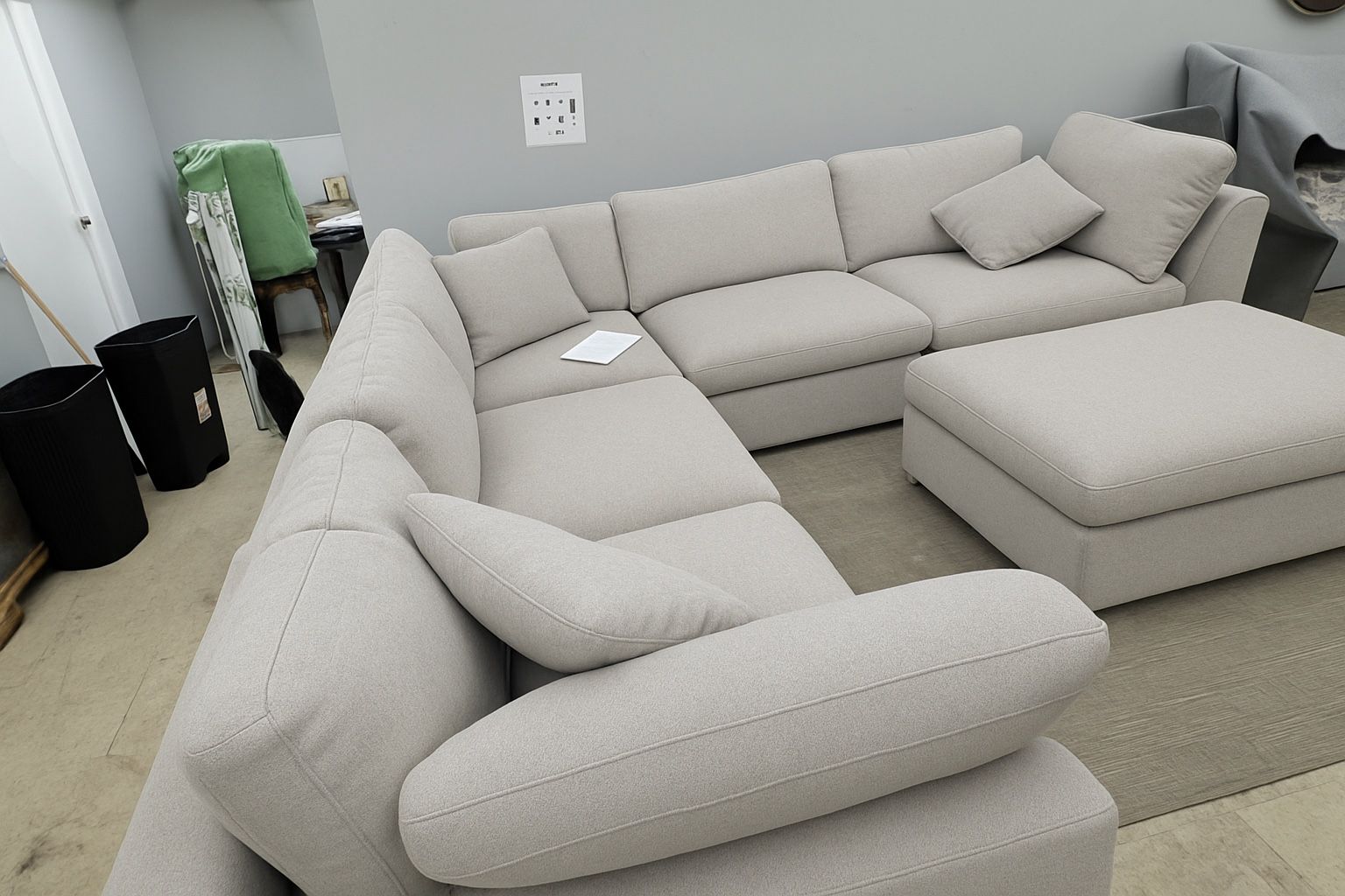 Free Delivery π No Deposit Light Grey Cloud Modular Sectional Couch