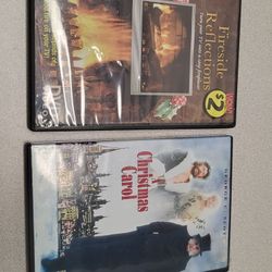 DVDs Lot P, lot of 2.  Fireside Reflections. Christmas Carol 