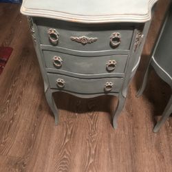 Beautiful Hand Painted Vintage French Tables