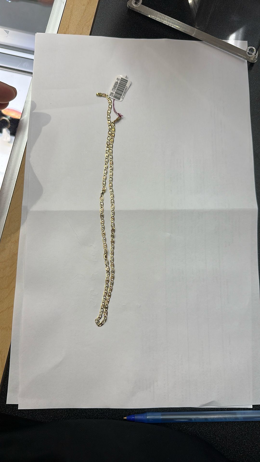14k Necklace With Flower Links