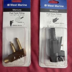 West Marine Mercury Fuel Tank Fitting & Fuel Hose Fitting (2 for $10)