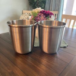 10x9 Stainless Steel Bathroom Trashcans