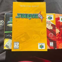 Starfox 64 Box And Manual Only 