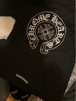 Black and White Chrome Hearts Tee Shirt