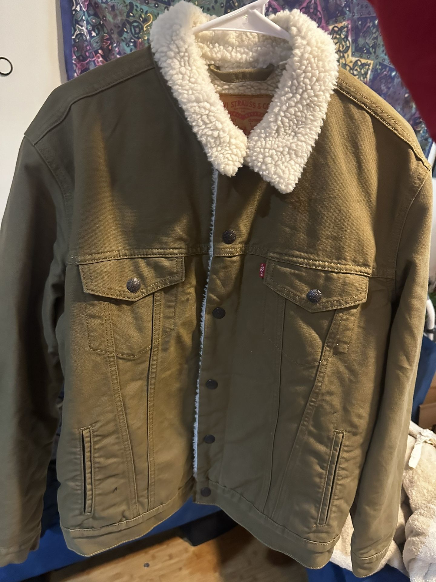 Khaki Denim Levi’s Sherpa Jacket
