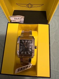 Invicta Tank watch Square Dial Stainless Steel Watch