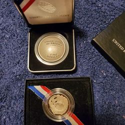 Baseball ⚾️Hall Of Fame COMMERATIVE PROOF SILVER DOLLAR And Proof Clad Half Dollar. 