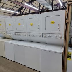 24in Electric Laundry Center In White Working Perfectly 4-months Warranty 