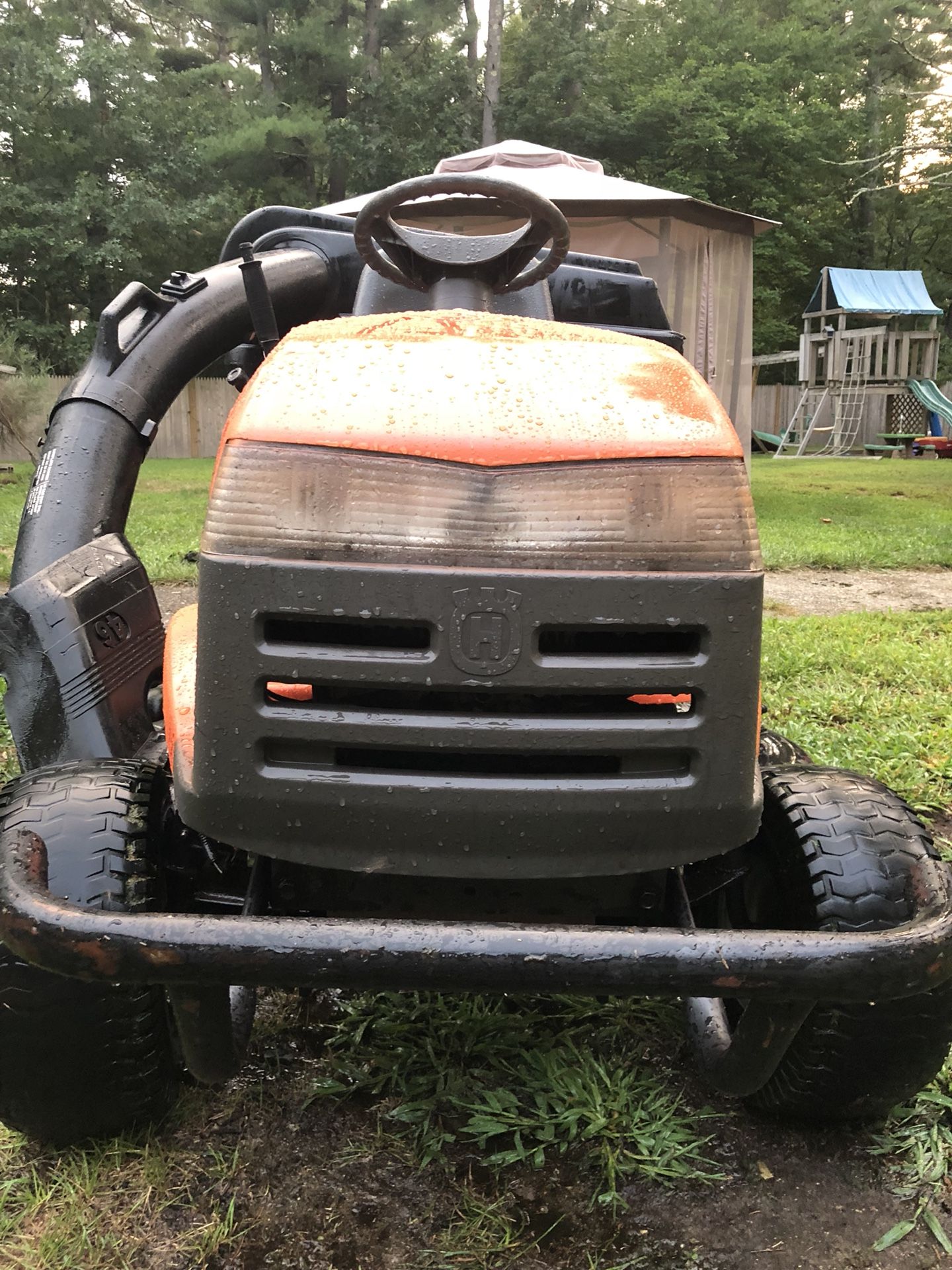 Husqvarna YTH 180 46 mower with bagger for Sale in Carver MA