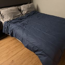 Queen Bed With Mattress 