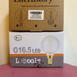 G16.5 LED bulbs 2x6 Pack NEW in box 