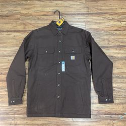 New With Tags Small Men’s  Carhartt Relaxed, Fit Flannel Shepherd Line Shirt / Jacket