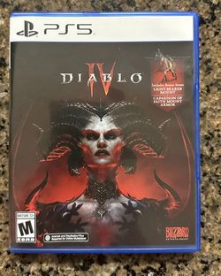 Diablo4 PS5 New Comes With Poster And Steal Case!