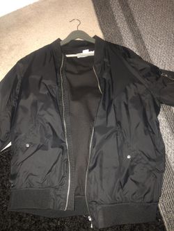 Black bomber jacket size medium