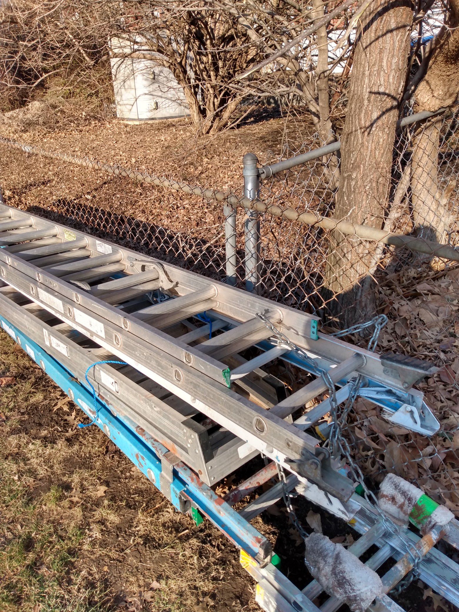 24 foot aluminum extension ladders 150 a piece