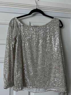 Silver Sequin Blouse