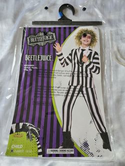 Beetlejuice costume child's size with extras