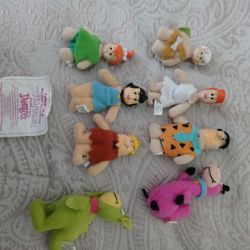 Denny's Plush The Flintstones Complete Set