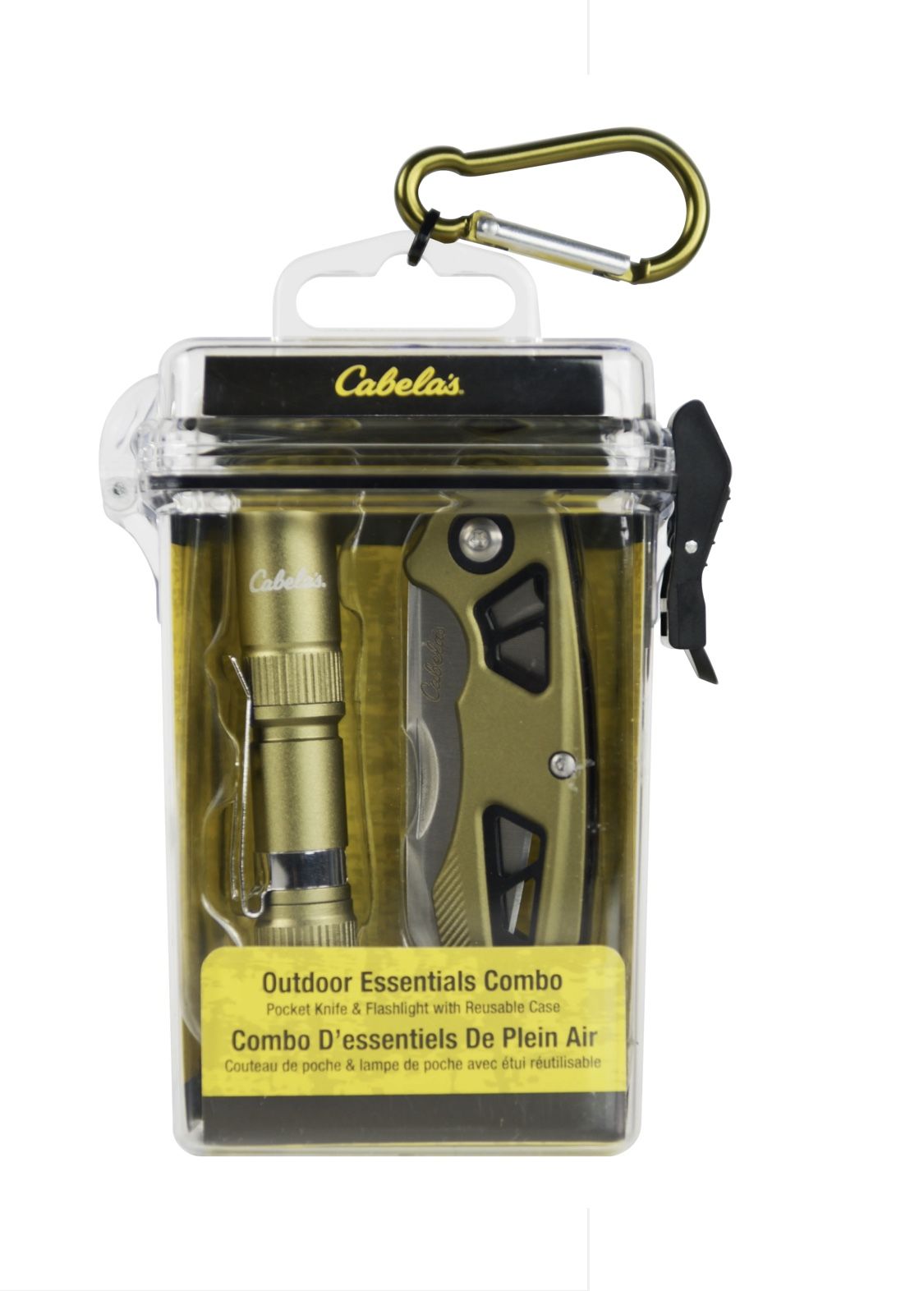 Cabela’s® —ife and Flashlight Combo with Waterproof Case