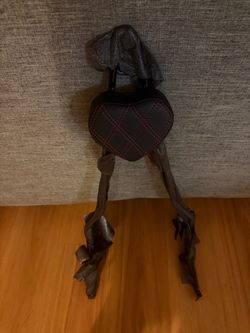Black Detachable heart Bar Backrest for motorcycle